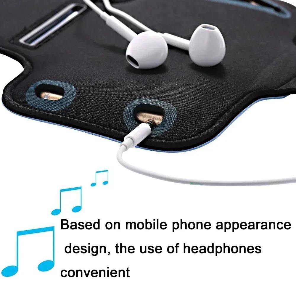 Gym Running Phone Bag Arm Band Holder for 5.5inch Smartphones Secure Fit Outdoor Sports Mobile Phone Armband for  iPhone Samsung