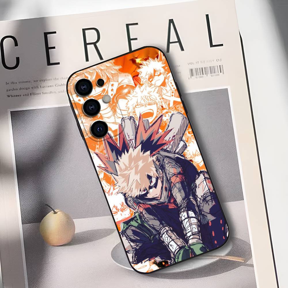 B-Bakugo A-Anime K-Katsuki Phone Case Silicone Soft For Samsung S25,S24,S21,S22,S23,S30,Ultra,S20,Plus,Fe,Lite