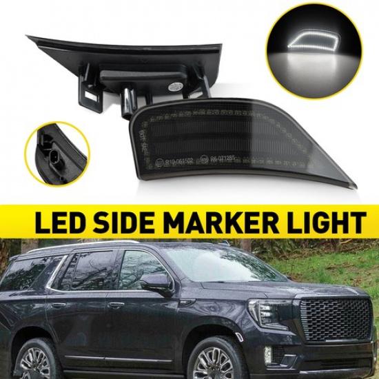 Боковой габаритный огонь Белый светодиод Для 21-23 Cadillac Escalade Chevy Suburban GMC Yukon