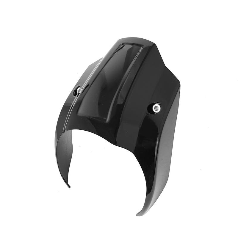 Motorcycle Gloss Black Headlight Fairing Cover Headlamp Mask W/ Mounting Hardware For Harley Softail Street Bob FXBB FXBR 18-23