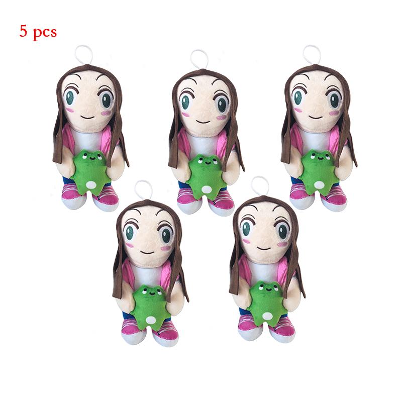 Treasuringu 2-10 Pièces Poupées Peluches Expression Magique Dessin Animé Fille Grenouille Couple Jouet Peluche Grenouille Jambes Longues Douces Cadeaux de Noël d'Anniversaire