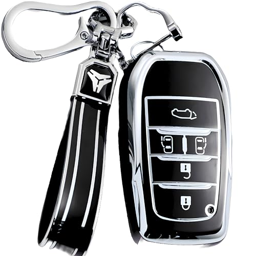 

JUNSKY Альфард, Веллфайр, 40-я серия, Ноа, Новый Вокси, 90-я серия, Сиента, Совместимый с Тойотой, Чехол для смарт-ключа, Крышка для ключа, Стильный, Устойчивый к царапинам,