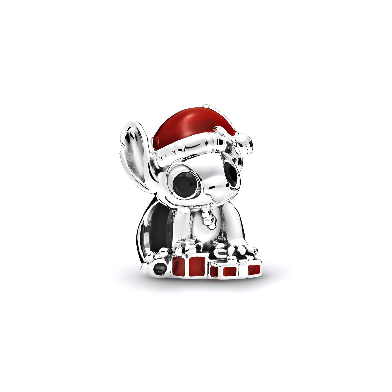 Pandora Disney Christmas Stitch Charm Unisex Charm Silver 798452C01 Silver