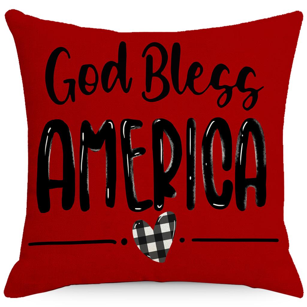 Festive Pillowcase Linen Printed Striped Home Fabric Pillowcase