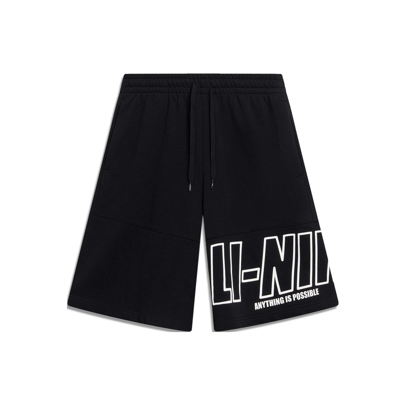 Li-Ning Anything Is Possible Graphic Shorts  Black  Men s AKST597-2 XXL