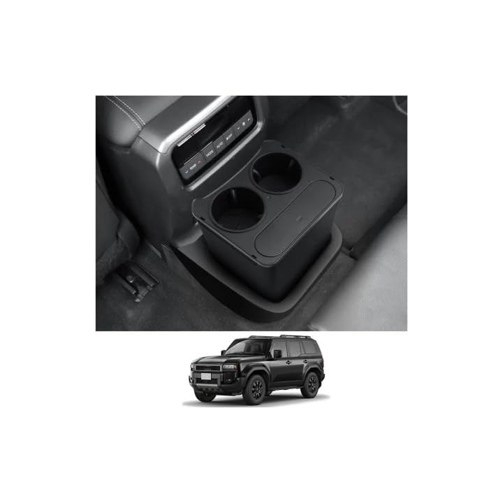 

New Toyota Land Cruiser 250 Console Box with Drink Trash and Small Item Made of ABS Material with Land Cruiser 250 Console Car Storage Car Land