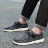 Men's Loafers Fashion Outdoor Casual Shoes Lightweight Breathable Canvas Shoes Comfort Driving Shoes Slip-on Walking Men's Flats