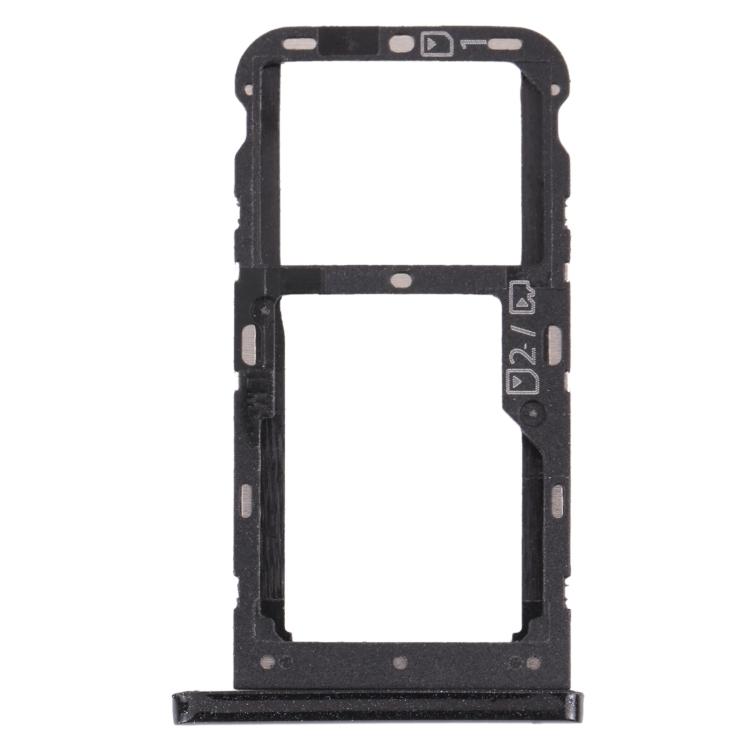 

SIM Card Tray + SIM Card Tray / Micro SD Card Tray for ZTE Blade V10 Vita чорний