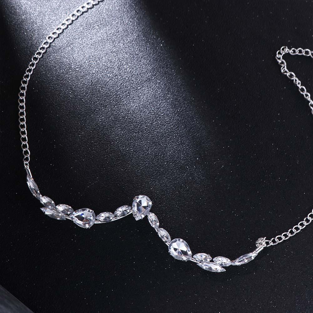 Shiny Glitter Mask Decoration Luxury Pendant Face Chain Sparkling Rhinestone Face Chain  Party