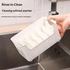 Clear Plastic Seasoning Storage Box With 5 Adjustable Divider Versatile Kitchen Organizer For Spices, Snacks And Small Items