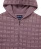 THISISNEVERTHAT Textured Knit Zip Hoodie Dusty Pink