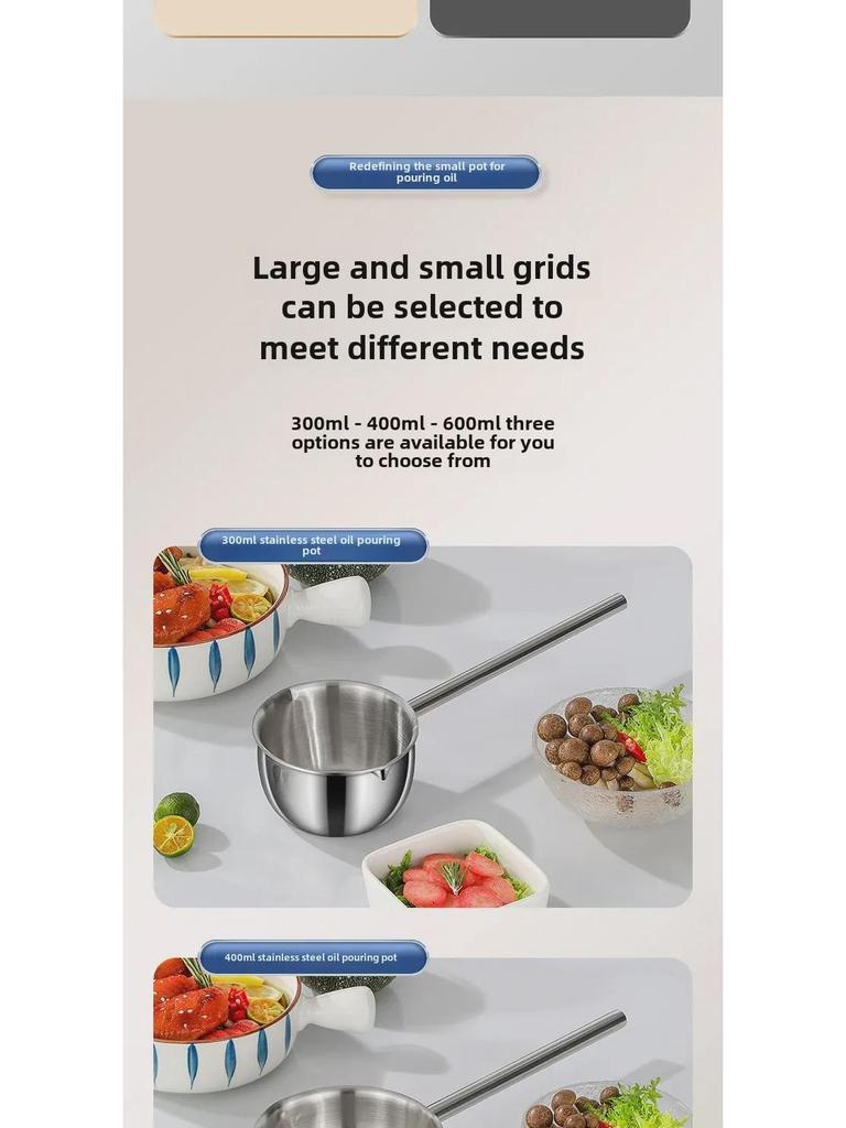 316 Stainless Steel Mini Deep Fryer & Milk Pot: Thickened Cooking Pan for Baby Food & Household Use