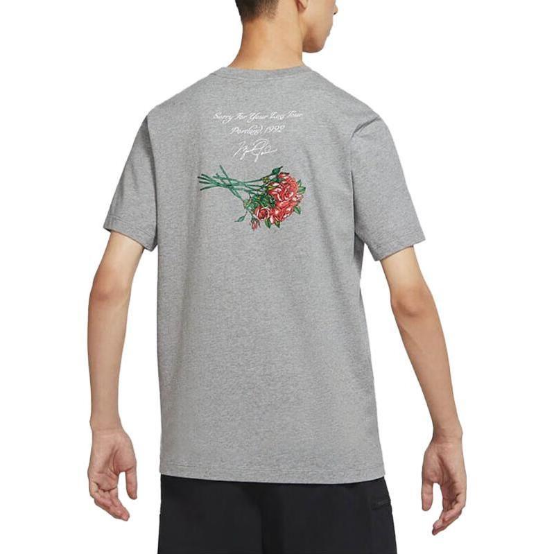 Jordan Drop Shoulder Sleeve T-Shirt Men's Gray DQ7391-091