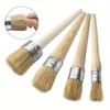 1pc Professional Round Paint Brush for Chalk and Wax - Ideal DIY Folk Art Painting & Waxing Tool