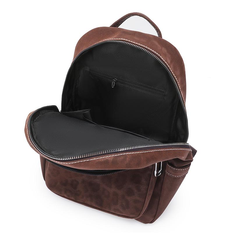 Large Capacity Backpack Leopard Print Women's Travel Backpack