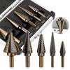 5Pcs 50 Sizes Multiple Hole Drill Cobalt Titanium Cone Drill Durable Step Drill Set  Hole Opening