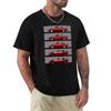 The Five Silhouettes of the Classic Roadster Convertible Sports Car TShirt Breathable Mesh Panel TShirt