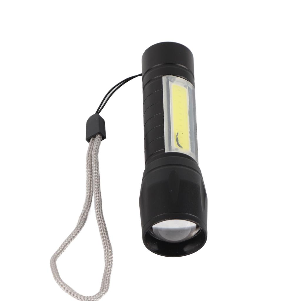 Mini latarka LED ładowana przez USB Wielofunkcyjna latarka Jasne ręczne wodoodporne światło w kształcie długopisu do biwakowania wędrówek Stop