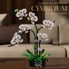MOC Creative Building Blocks Orchid Bouquet Set Phalaenopsis Flowers Plant Everlasting Valentine Gift for Girls Kids 736pcs