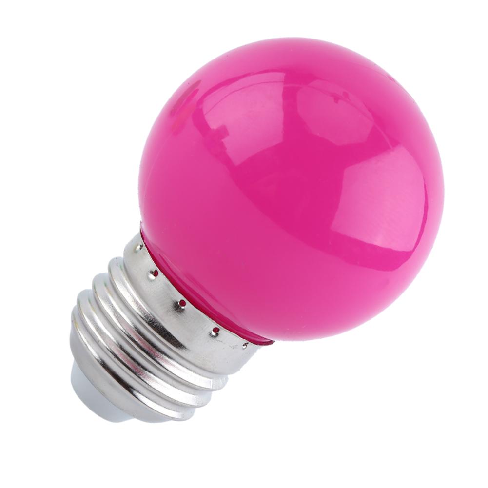 2W E27 Multicolor Round LED   Light Bulb Globe Lamp Home Bar Shop Lighting White