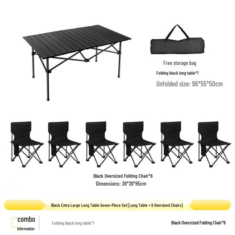 Ultra-light Portable Folding Outdoor Table & Chair Set for Camping and Picnics