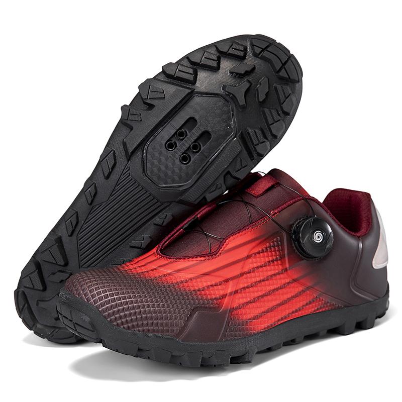 Унисекс Велотуфли с Шипами Look Delta - Совместимые с Peloton Spin-Туфли с Зажимами SPD - Внутренние Туфли для Шоссейного Велосипеда для Мужчин Женщин 39 красный