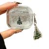 Minimalist Transparent Snowflake Sand Pine Case for AirPods Pro 2, Suitable for Apple Pro New 3rd Generation