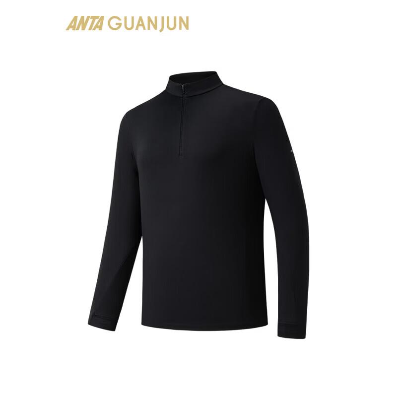 Anta Men's Champion All-Weather Brushed Half-Zip Knit Shirt