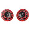 12V Pair Horn Red Compact Super Tone Loud Blast 139‑170DB Universal for Motorcycle Car