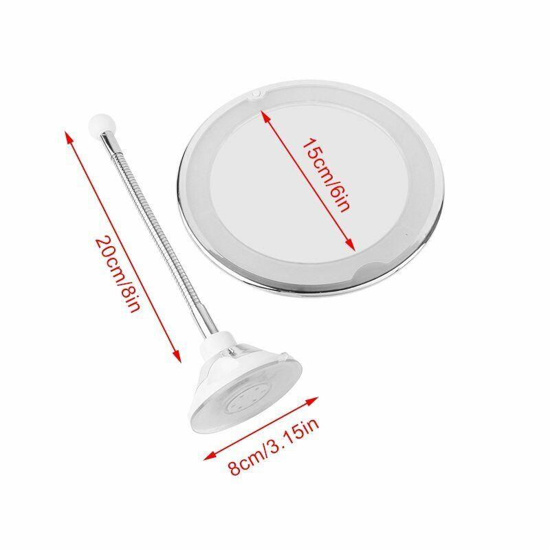 

Зеркало светодиодное косметическое с подсветкой с 10-кратным увеличением для макияжа