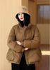Winter New Thickened Loose and Thin Stand-up Collar Short White Duck Down Jacket Warm Foreign Jacket