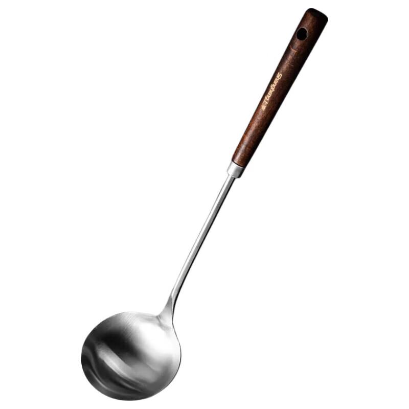 Shangheng Stainless Steel Wooden Handle Soup Ladle