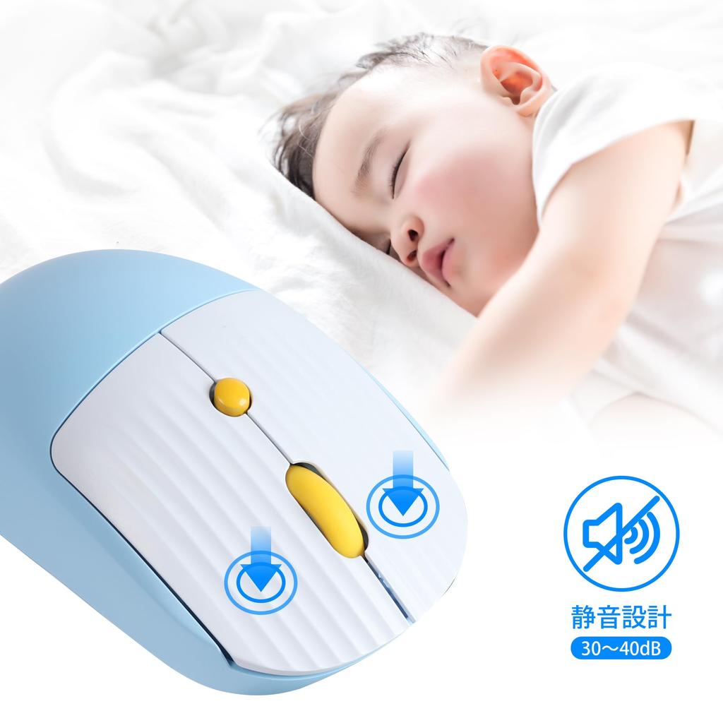 M11 2.4Ghz USB Wireless Mouse, Quiet, Rechargeable, Compact, 4-Button, USB Optical, Lightweight, Portable, Suitable for Women and Kids, Compatible