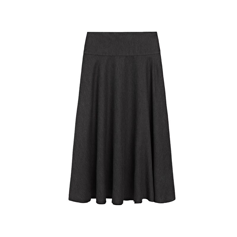 

MD Winter New Women s Clothing Gray Intelligent Wind Draping Effect Elegant Half Body Flare Skirt 5201583 Light gray L