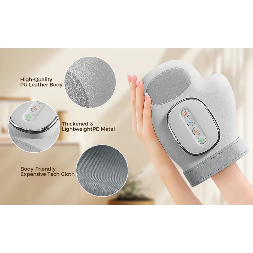 Portable Electric Hand Massager with Heat - Cordless Air Compression Relaxation Device