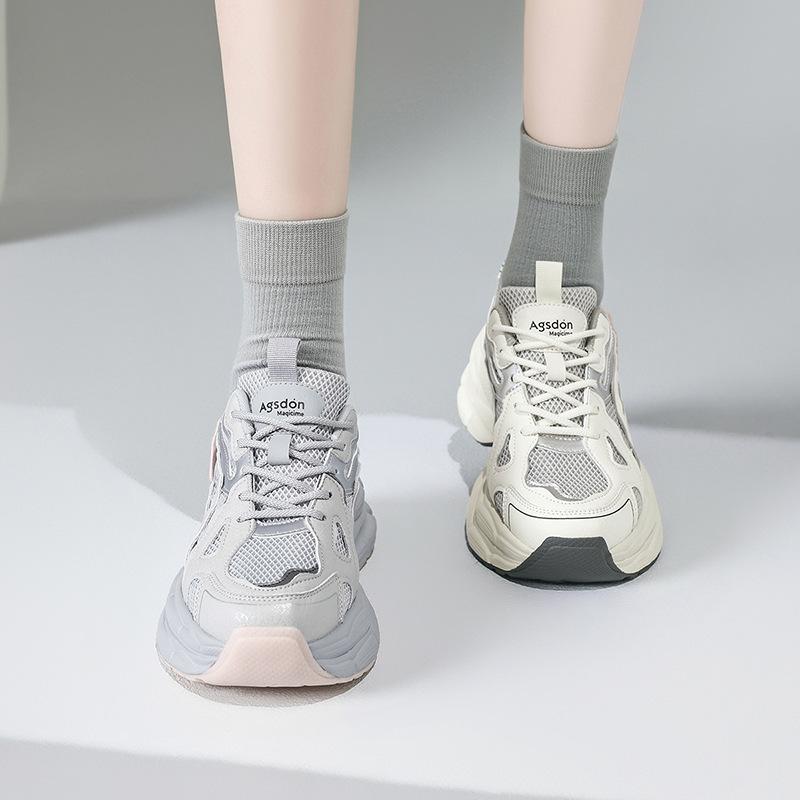Platform dad shoes new spring and summer casual feet small sports lightweight running shoes