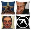 Album Cover A-Aphex T-Twin Cushion Cover Pattern Printed Pillowcase for Living Room Sofa Cushion Cover & Bedroom Decor