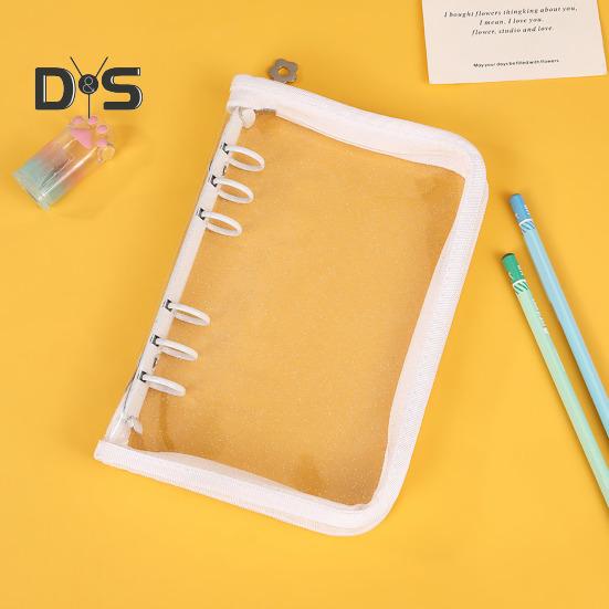 Organizer na naklejki Przezroczysty, zamykany na suwak, A5/A6, uchwyt do przechowywania naklejek, wielokrotnego użytku, album, kolekcja naklejek, książka dla dorosłych