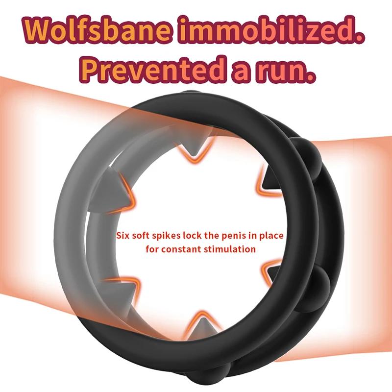 Penisring aus Silikon, Samensperrring, verzögerte Ejakulation, hohe Elastizität, lang anhaltender Penisring, Sexspielzeug für Männer, Paare, Erwachsene ab 18 Jahren