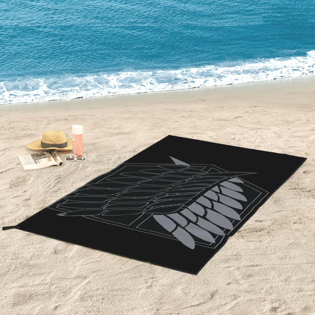 Attack on Titan Beach Towel Soft Microfiber Quick Dry Absorbent Quick Towels For Yoga
