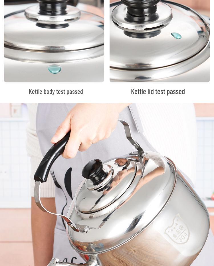 Stainless Steel Large-Capacity Whistling Kettle for Gas Stove - Electric Teapot & Water Boiler for Home