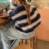 Casual Holiday Striped Woolen Tops and Sweaters for Women 2025 Autumn and Winter