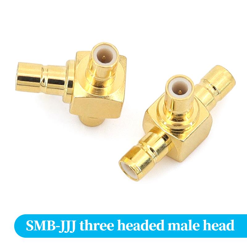 RF Coaxial Adaptor SMB Male To SMB Male / SMB Female, DAB Car Antenna RF Connector 50 Ohm