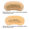 Double Sided Nail Brush, Beech Brush for Removing Dead Skin and Cleaning Cuticles, with Narrow and Wide Brush Sides for Salon