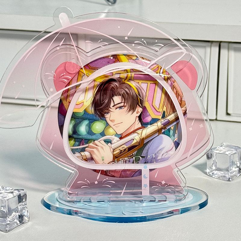 Raincoat Series Badge Acrylic Ornaments for Anime 58mm 65mm 75mm Badges Display Creative Badge Holder Charm Display Stand 2025