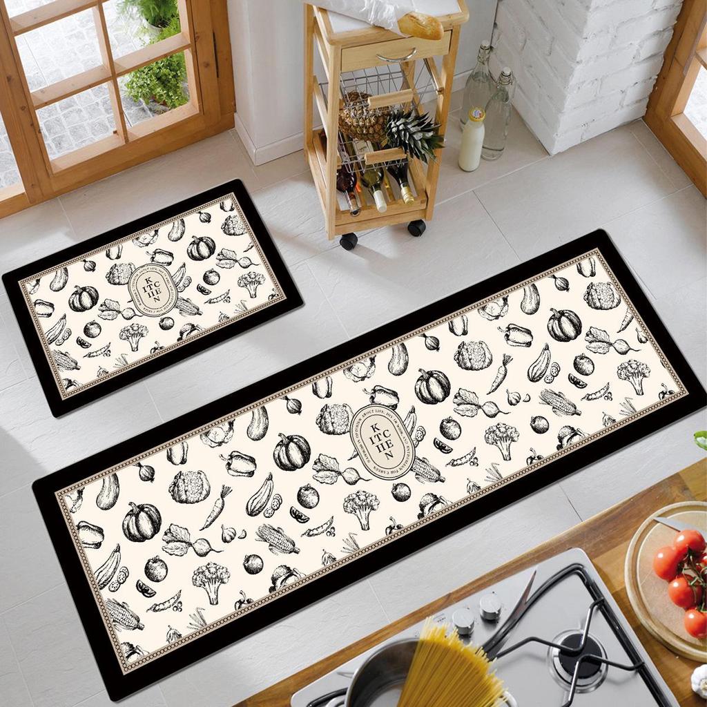 American Retro Water-Absorbing Non-Slip Kitchen Floor Mat