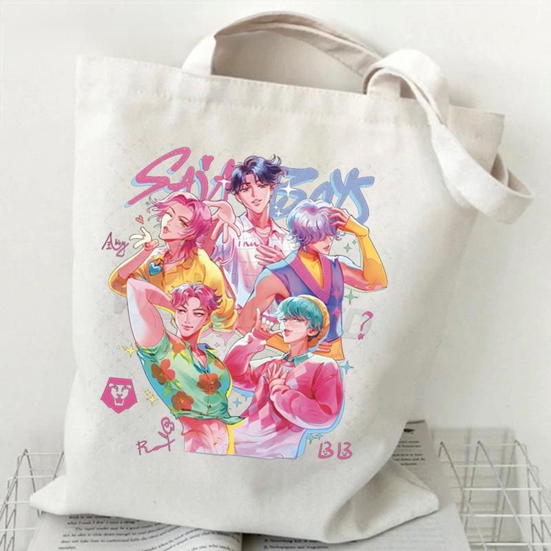 Witch Hunters Peripheral Printing Fashion Shoulder Bag Women's Large Capacity Student Portable Tote Bag Canvas Bag