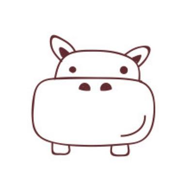 Creative Seed - Hippopotamus Wooden Stamp
