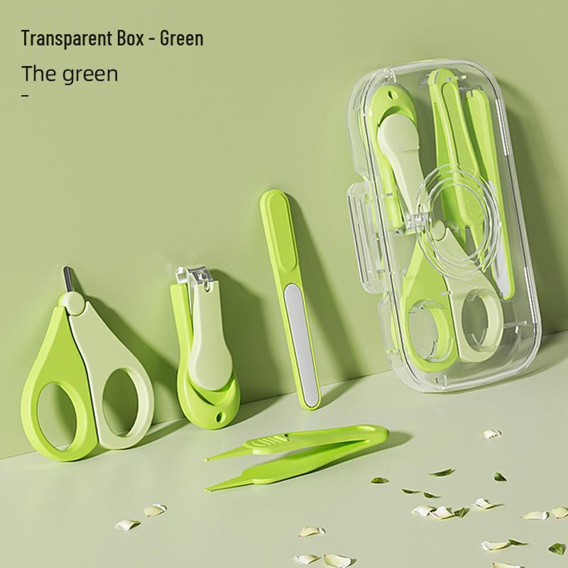 Children's Stainless Steel Nail Clipper Set with File & Small Scissors