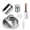 6PCS/SET Stainless Smashes Burgers Kit Six Piece Smash Press Clean and Dishwasher Friendly Barbecue for Barbecue Making